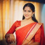 Swasika Instagram – #redsaree#myfavcolour😍 #functionmood#traditional #indianwear #seethaserial #measseetha #serial #swasikavj