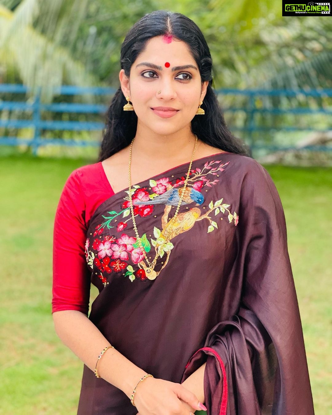 Swasika Instagram - Wearing this beautiful embroidery saree from🥻 @blaze__designs
