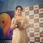 Swasika Instagram – #Thegoldenlady#award#flowerstvawards #bestactress #seetha#swasika