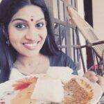 Swasika Instagram – Back to shoot# location food # puttu kadala