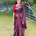 Swasika Instagram - Wearing this beautiful embroidery saree from🥻 @blaze__designs