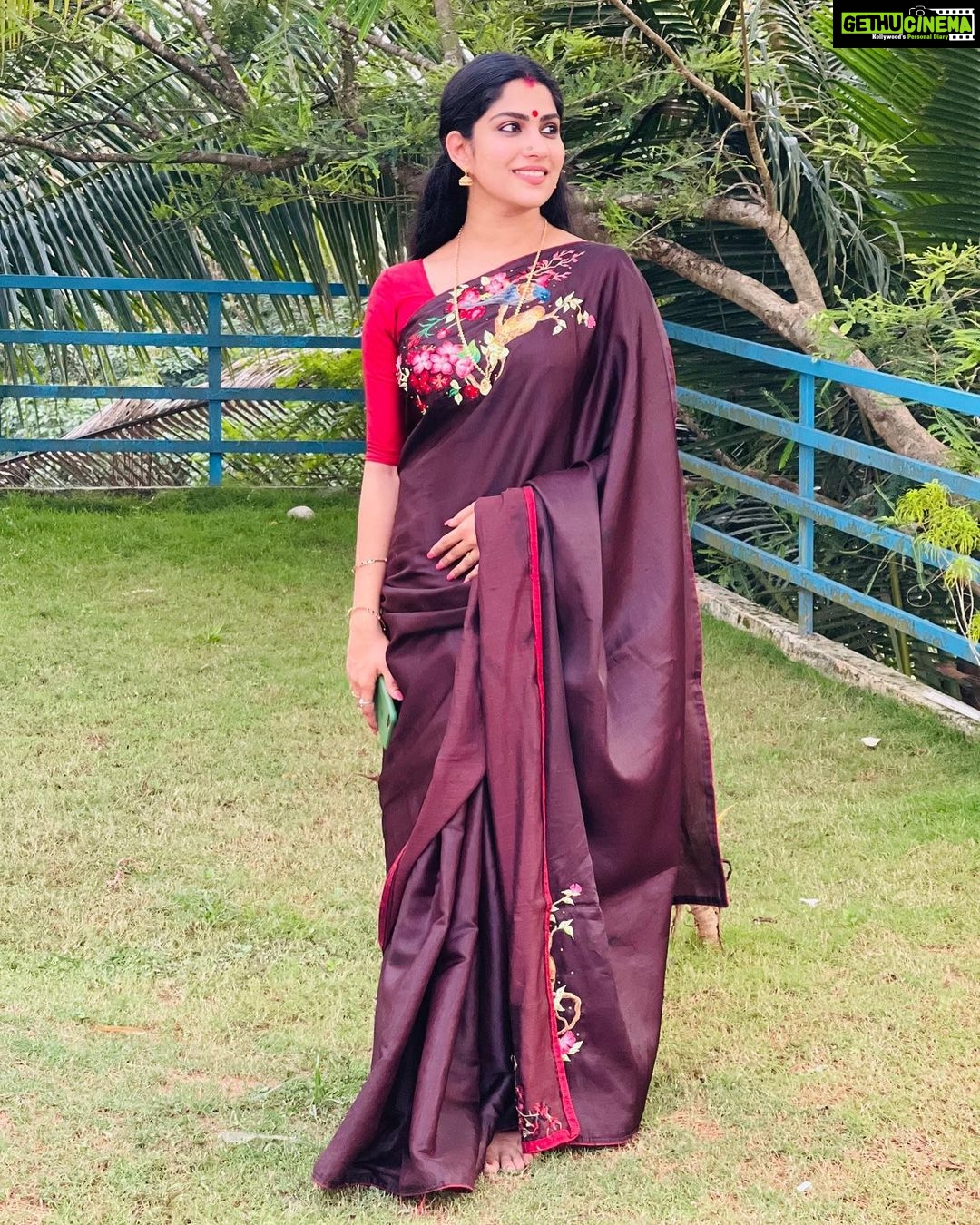 Swasika Instagram - Wearing this beautiful embroidery saree from🥻 @blaze__designs