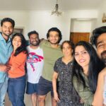 Swasika Instagram - An awesome get together with @kumarimovie team. @aishu__ @nsahadev , @fasalhameed , #kumari #swasikavj #aishwaryalekshmi #kumariteam #worklikefamily #moviefamily