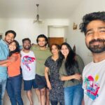 Swasika Instagram - An awesome get together with @kumarimovie team. @aishu__ @nsahadev , @fasalhameed , #kumari #swasikavj #aishwaryalekshmi #kumariteam #worklikefamily #moviefamily