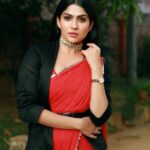 Swasika Instagram - Happy Valentines Day ❤ Muse : @swasikavj Makeup: @abilashchickumakeupartist Stylist and Designer: @rashmimuraleedharan Costume : @salaaboutique Photography: @akhil_photography_tvm #swasikavj #valentinesday #abilashchicku #redcarpet #redlove #redsaree