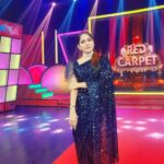 Swasika Instagram - Blues and blinks ! Stylist : @rashmimuraleedharan Mua : @rosepetalsbridalmakeup Costume: @ladies_planet_ #swasikavj #redcarpet #amritatv #sareelook