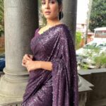 Swasika Instagram - Blinks and Shades of purple in the drape of love . Makeover : @amal_ajithkumar Saree : @chandini_chandran #swasikavj #swasika #swasikaactress #saree #sareelove