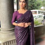 Swasika Instagram - Blinks and Shades of purple in the drape of love . Makeover : @amal_ajithkumar Saree : @chandini_chandran #swasikavj #swasika #swasikaactress #saree #sareelove