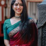 Swasika Instagram - Pooja time of #kumari Saree : @the_house_of_handloom Photography: @unni_chandrann #kumari #swasika #swasikavj