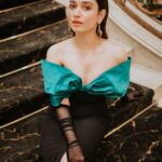 Tamannaah Instagram - this line is busy being glamorous📞✨ Outfit - @safiyaa_official Earrings - @amamajewels Stylist - @stylebyami @mala_agnani @tanyamehta27 Hair and Make up - @florianhurel Photographer- @louis_amal