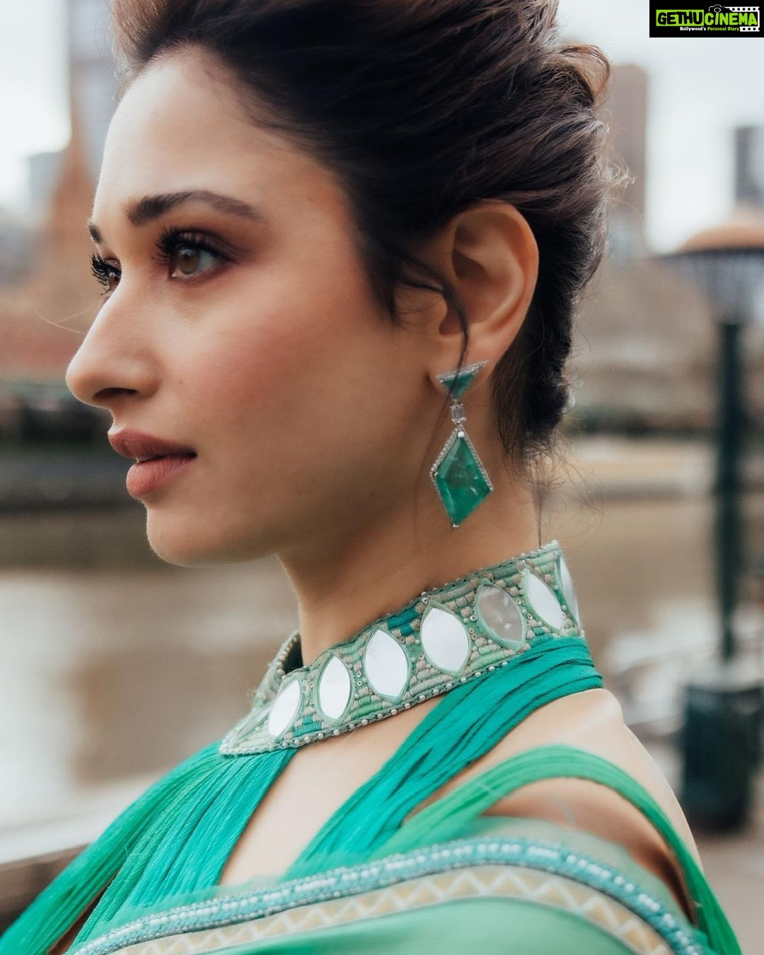 Tamannaah Instagram - Miss B in her Bollywood avatar💃🏻 #missbinmelbourne #iffm @iffmelbourne Outfit - @taruntahiliani Earrings - @anayah_jewellery Ring - @inezeofficial Stylist - @stylebyami with @tanyamehta27 Hair and Make up - @florianhurel Genz Digital Tadka- @prathacanser_03 Managed by- @gunjanchandwani Photographer- @louis_amal