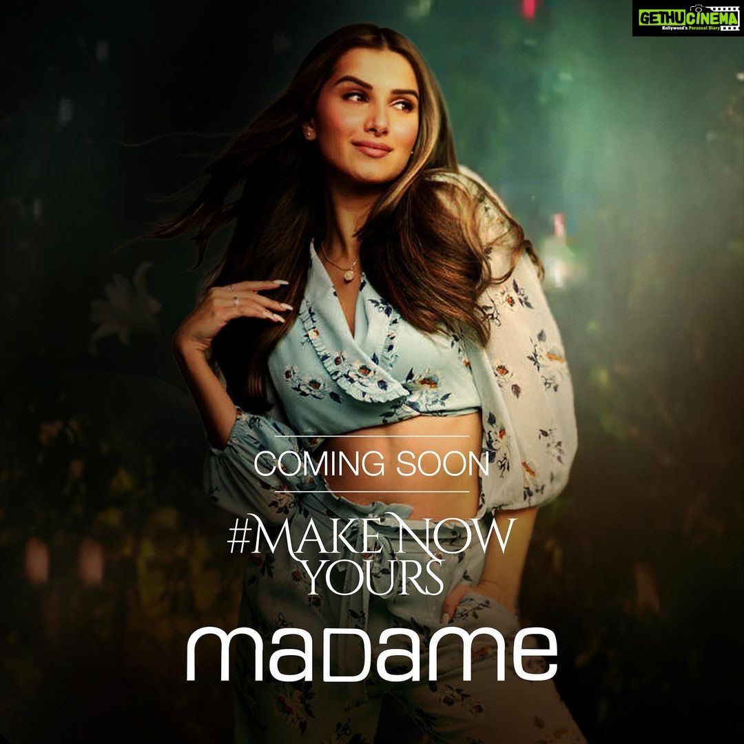 Tara Sutaria Instagram - Prepare to step into a beautiful world where anything’s possible with @madamefashions and I ✨ #MakeNowYours