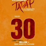 Tara Sutaria Instagram - Thank you for loving Ramisa! 30 Million + Views on #Tadap's trailer in the last 24 hours ❤️‍🔥 Trailer out now! Link in bio. #FoxStarStudios @ahan.shetty #SajidNadiadwala @milan.a.luthria @rajat__aroraa @ipritamofficial @nadiadwalagrandson @foxstarhindi @wardakhannadiadwala @tseries.official
