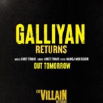 Tara Sutaria Instagram – #GalliyanReturns in just 23 hours! 🤍

#EkVillainReturns, in cinemas this Villaintines Day – 29th July 2022.

@thejohnabraham @arjunkapoor @dishapatani #BhushanKumar #KrishanKumar @ektarkapoor  @mohitsuri @shobha9168 @ruchikaakapoor @amulvmohan @aseemarrora @ankittiwari @manojmuntashir @balajimotionpictures @tseriesfilms @tseries.official #BalajiMotionPictures @aafilms.official @shivchanana