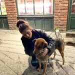 Tara Sutaria Instagram - Everyone, meet Mr. Fluffles - a pup of many talents (licker/sniffer extraordinaire and a hell of a snuggler too) 🐶🖤 Landour
