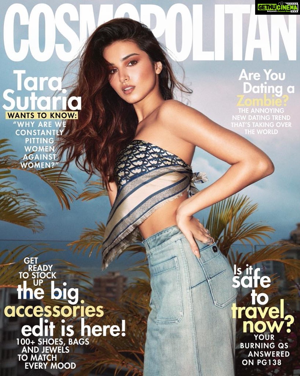 Tara Sutaria Instagram - Evenings @cosmoindia @dior 🖤🤍