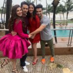 Tara Sutaria Instagram - Wouldn’t want to spend it with anyone but you guys.. my first friends in the industry💖 Happy Friendship Day!!!!! Celebrating us today and always @punitdmalhotra @tigerjackieshroff @ananyapanday 💖💖💖 #SOTY2Reunion