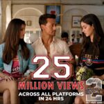 Tara Sutaria Instagram - This put a '25 million' dollar smile on my face!🌸 #SOTY2Trailer ( Link in my bio!) @karanjohar @apoorva1972 @tigerjackieshroff @ananyapanday @punitdmalhotra @dharmamovies @foxstarhindi @zeemusiccompany