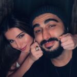 Tara Sutaria Instagram - When we’re not busy being Villains, we’re busy being absolute buffoons. Presenting our alter ego’s - Ami and Timi Masi. 👯‍♀️ And yes… the cheek pinching is a saga. 💁🏻‍♀️ @arjunkapoor