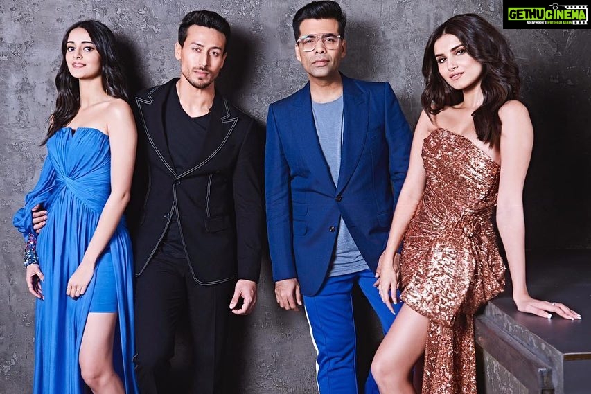 Tara Sutaria Instagram - Firsts are special! Especially this one✨Can’t believe it’s almost time for our Koffee debut @tigerjackieshroff @ananyapanday ☕️☕️☕️Thank you for having us!!! ❤️❤️ @karanjohar #KoffeeWithKaran#SOTY2