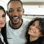 Tara Sutaria Instagram - So stoked to have @willsmith on set today!!! 🎬🌟 #StudentOfTheYear2