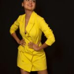Tejasswi Prakash Instagram - All set neon . 📸 @kirz_photography Outfit @nayantaraa Footwear @intoto.in Styled by @saachivj Assisted by @sanzimehta777 . #shirtdress #allset #contrast