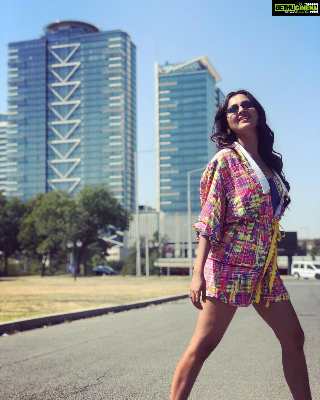 Tejasswi Prakash Instagram - Wilderness❤️ . . Styled by @stylebysujatasetiya Assissted by @avani_chouksey @soniajaiswall @manigosain8 Outfit- @livafashionin Footwears- @thetrendytoes Jewellery- @bellofox . . #wildernessculture #colour #please