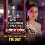 Tejasswi Prakash Instagram - Aakhri Atyaachaari week mein major twist! Badass jailer ko milne wali hai badass warden 🤩 Don't miss the action tomorrow, jab #LockUpp mein enter karungi main Stay tuned to the live tomorrow evening and Friday episode at 10:30 Pm, #Tejran fam! #LockUpp streaming on @altbalaji and @mxplayer. @ektarkapoor @kanganaranaut @kkundrra