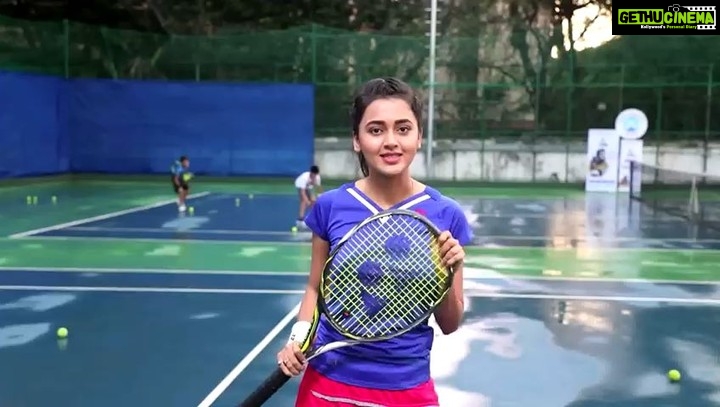 Tejasswi Prakash Instagram - If you can keep playing tennis when somebody is shooting a gun down the street, that's concentration. ―Serena Williams So proud to be associated with Tennis Premier League @tplsport Watch out for my team The Stallions @tplthestallions .To register & play for my team log onto www.tplsport.in this October at celebration sports club. @mrunaljainofficial @kunalthakkur @mslta @yonex_sunrise_india . #tennis #tennisleague #tennissport #passion #thisoctober #staytunned #tennispremierleague #thestallions