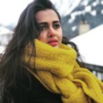 Tejasswi Prakash Instagram - And just a little yellow . #winter Switzerland