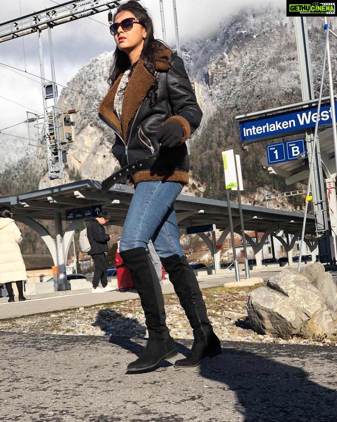 Tejasswi Prakash Instagram - There are far better things ahead than the ones we leave behind . #mountainsarecalling Interlaken, Switzerland