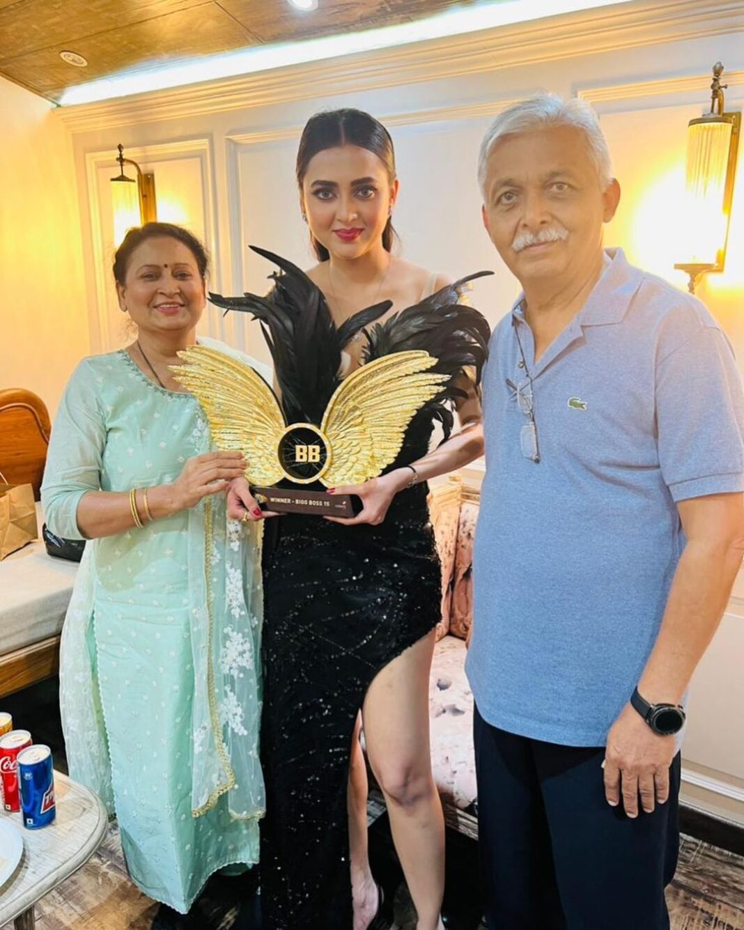 Tejasswi Prakash Instagram - Thank you #TejaTroops and everyone who made this possible! A dream come true after four months of a very challenging journey! The trophy comes home!!!!
.
.
.
#instagood #explore #fyp #tejasswiprakash #tejatroops #tcrew #biggboss #biggboss15 #bb #bb15 #salmankhan @voot @vootselect @colorstv @endemolshineind Tejasswi Prakash Instagram - Thank you #TejaTroops and everyone who made this possible! A dream come true after four months of a very challenging journey! The trophy comes home!!!! . . . #instagood #explore #fyp #tejasswiprakash #tejatroops #tcrew #biggboss #biggboss15 #bb #bb15 #salmankhan @voot @vootselect @colorstv @endemolshineind