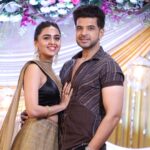 Tejasswi Prakash Instagram - Fragile like glass are some of the perfect things you do without knowing they are being done. Thank you for being you @kkundrra . . . . . Style by : @kmundhe4442 Outfit by : @asopalav Karan’s outfit by : @bharat_reshma Jwellery by : @kanika_rana_fine_jewellery @being.kanika
