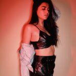 Tejasswi Prakash Instagram - You're one microscopic cog in his catastrophic plan… Designed and directed by his red right hand… . . . 📸 @smileplease_25 Styled by @shrushti_216 Outfit by @ikichic_official
