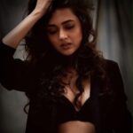 Tejasswi Prakash Instagram - Don’t listen to what they say... . . . 📸- @kmajethia Makeup- @madhura_makeupnhair Hair- @nusrat2700 . . . #black #colour #dark