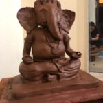 Tejasswi Prakash Instagram - Ganesh chaturthichya tumha sarvaanna hardik shubhecha... . This was the first time I not only made the whole murti myself but also did the whole decoration... . . #ganpatibappamorya #festival #ganesha