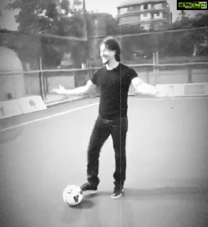Tiger Shroff Instagram - Still got it #happyfeet #footballer4life
