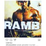 Tiger Shroff Instagram – Because you were there, we sort of exist, We are all just derivatives of you sir! There will always and only be ONE “eye of the tiger” for us cubs 🙌 you rule the jungle! Thank you so much sir! #RAMBO #RamboRemake

Repost @officialslystallone:

I actually get excited in my heart whenever young artists get an rare opportunity to reach for the stars! Eye of the Tiger! I am sure he will put his heart and soul into it…