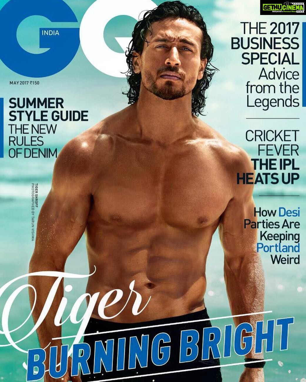 Tiger Shroff Instagram - Thank you @gqindia for making me look cool in the scorching heat! 😅 #GQIndia #May2017 #GQCoverStar