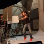 Tiger Shroff Instagram – #supermanpunch #somethingsuperfun #supersoon #bts 👊🏻