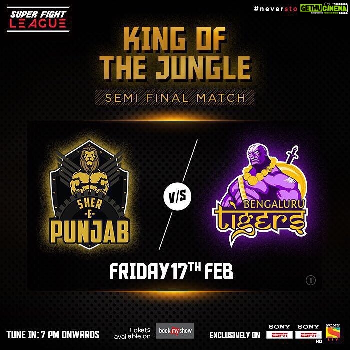 Tiger Shroff Instagram - Ek hai tiger #BengaluruTigers! @thefightleague @dhruvchaudhary999 @billdosanjh #SuperFightLeague #SFLPunjabVSBengaluru #NeverStopFighting