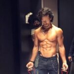 Tiger Shroff Instagram - Behind the scenes. @dabbooratnani sir calendar shot. Debuting tom! #DabbooRatnaniCalendar
