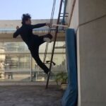 Tiger Shroff Instagram - Trying to take my body out of its comfort zone...so much to learn! #triplekick #newmoves #theresalwaysroom4improvement