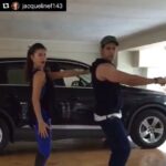 Tiger Shroff Instagram - Jackyyyy you win!!! Only a superhero can learn that step in seconds! #GodofDance #hrithikroshan #Repost @jacquelinef143 with @repostapp ・・・ @tigerjackieshroff @remodsouza told you guys I had a big surprise!! Thank you @hrithikroshan #krrish doing the #beatpebootychallenge if you guys wanna be part of it just hashtag beatpebootychallenge! Can't wait to see what you got!! #bringiton