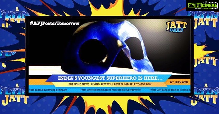 Tiger Shroff Instagram - Look what's making headlines! Poster Flying Tomo! :) #AFJPosterTomorrow! @balajimotionpictures @remodsouza @jacquelinef143