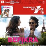 Tiger Shroff Instagram - Yayyy :) #Repost @tseries.official ・・・ Its time for double celebration! The latest love Anthem ‪#Befikra‬ has crossed 2 million views and also trending as most popular video on ‪#‎Youtube‬. Watch It Here: http:http://bit.ly/Befikra_FULLVIDEO ‪#Tseries‬ ‪#TigerShroff‬ ‪#DishaPatani‬ ‪#TsseriesMusic‬