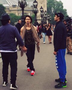 Tiger Shroff Instagram - Creating...moving....feeling...with the creators @sambombay @pareshshirodkar @dishapatani #befikra