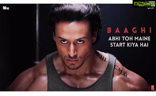 Tiger Shroff Instagram - #Repost @utvfilms ・・・ "Itni jaldi kya hai? Abhi toh maine start kiya hai!" Watch the new #Baaghi promo, out now: bit.ly/Baaghi-AbhiTohMaineStartKiyaHai @tigerjackieshroff @shraddhakapoor @baaghiofficial #Action #Movie #Bollywood #Romance #Rebel #Love #Fight #ComingSoon #StayTuned #InstaLike #InstaShare #InstaGood #Like #Follow