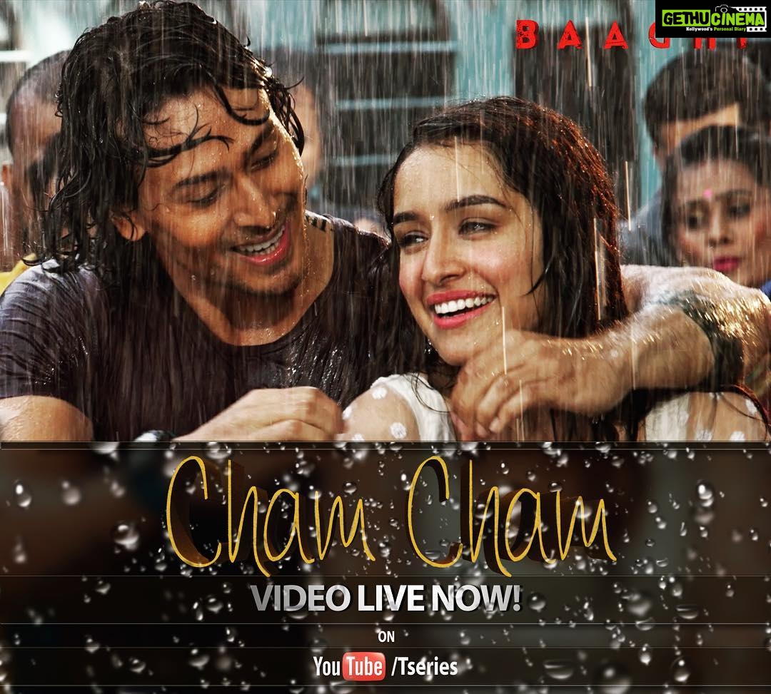Tiger Shroff Instagram - Another beautiful song from #Baaghi 😊 Go watch #ChamCham NOW: bit.ly/BaaghiSong_ChamCham (link in bio) @shraddhakapoor @sabbir24x7 @baaghiofficial
