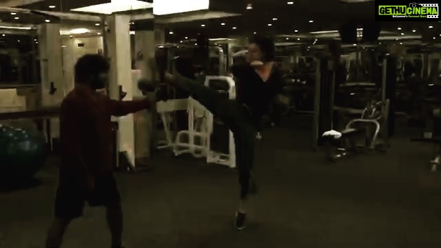 Tiger Shroff Instagram - I think my ice-cream diet works! gives me super speed 😄 #baaghi #foolingaroundinthegym #nightshoot